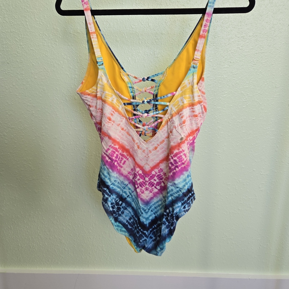 Bleu Rod Beattie Multicolor Tie-Dye One Piece Swimsuit - Picture 4 of 7